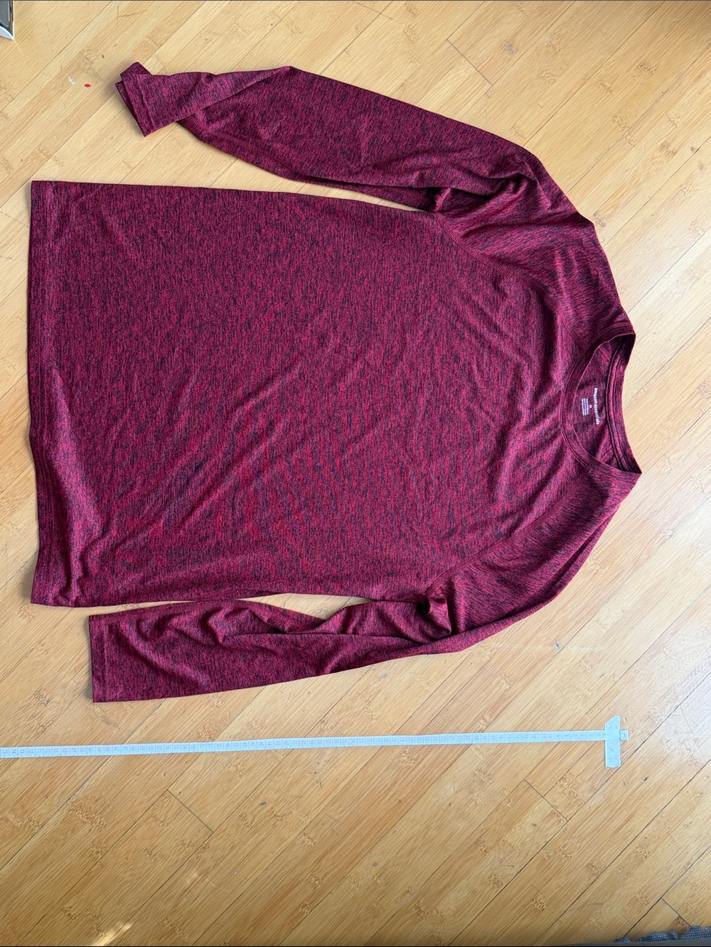 Amazon Essentials Men's Sun Long Sleeve Shirt - Red Burgundy Heather